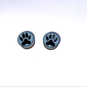 Wolf Paw Ear Gauge Plugs, 5/8" (16mm)
